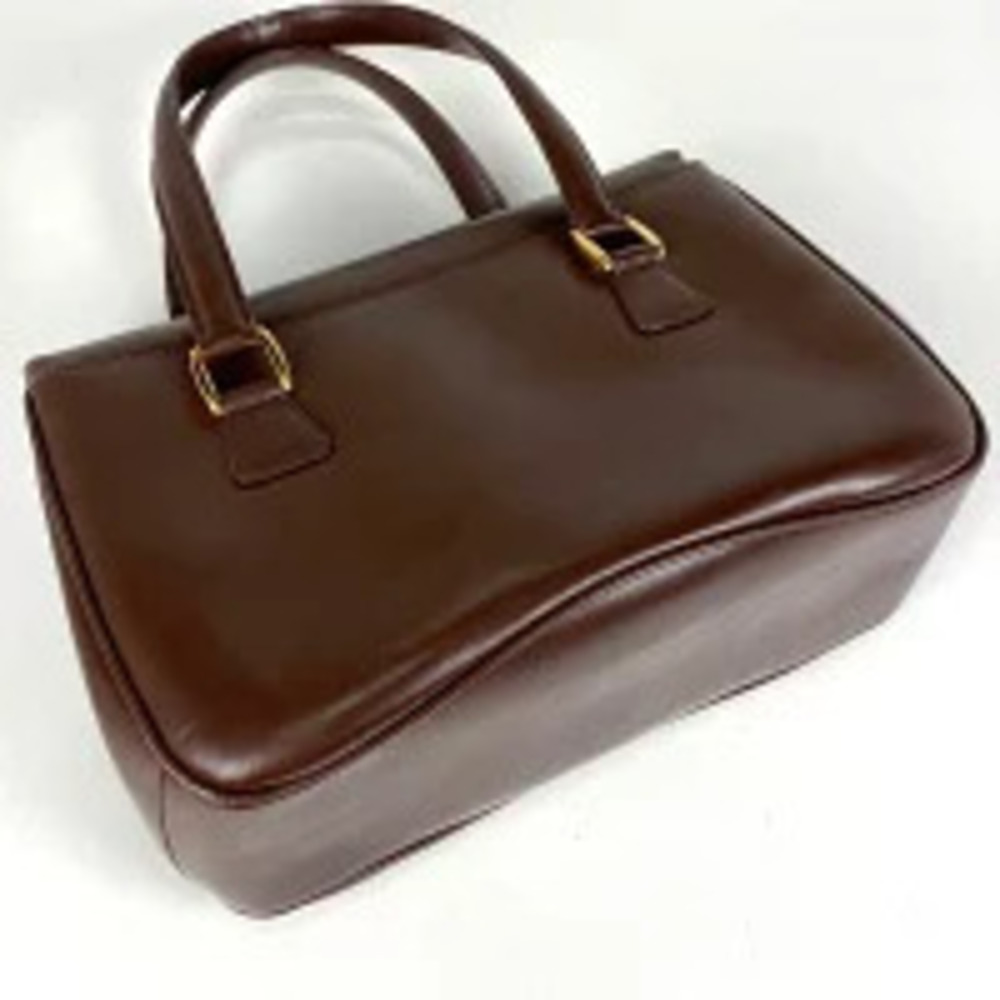 Gucci Leather Lady Handbag Lock Brown
